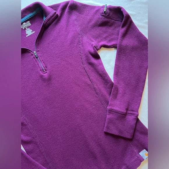 Carhartt Purple Quarter-Zip - Picture 3 of 5